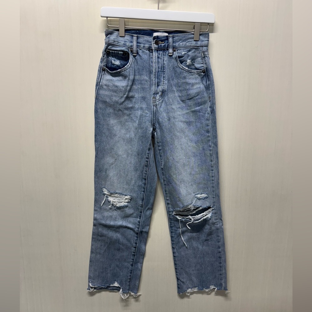 Pistola Cassie High Rise Cropped Straight Jean